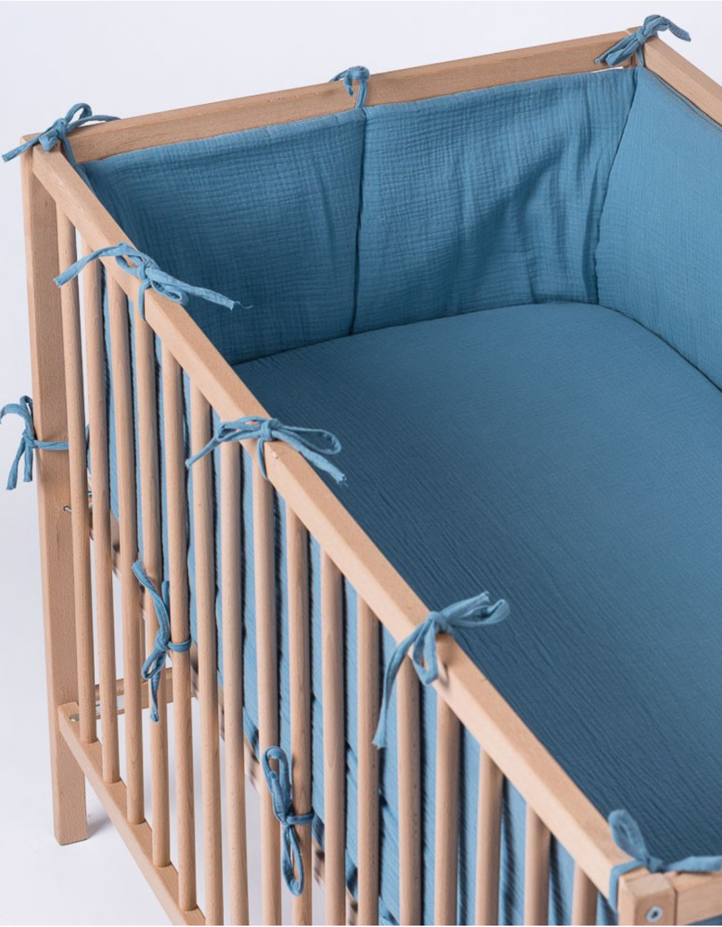 Blue Crib Bumper