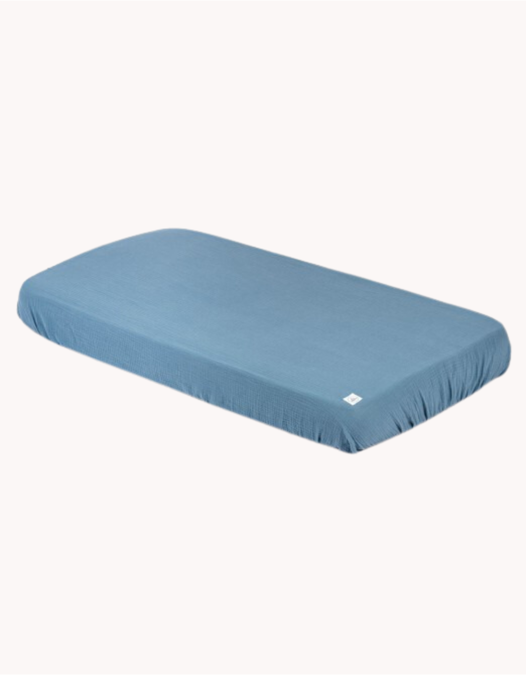 Blue Fitted Crib Sheet