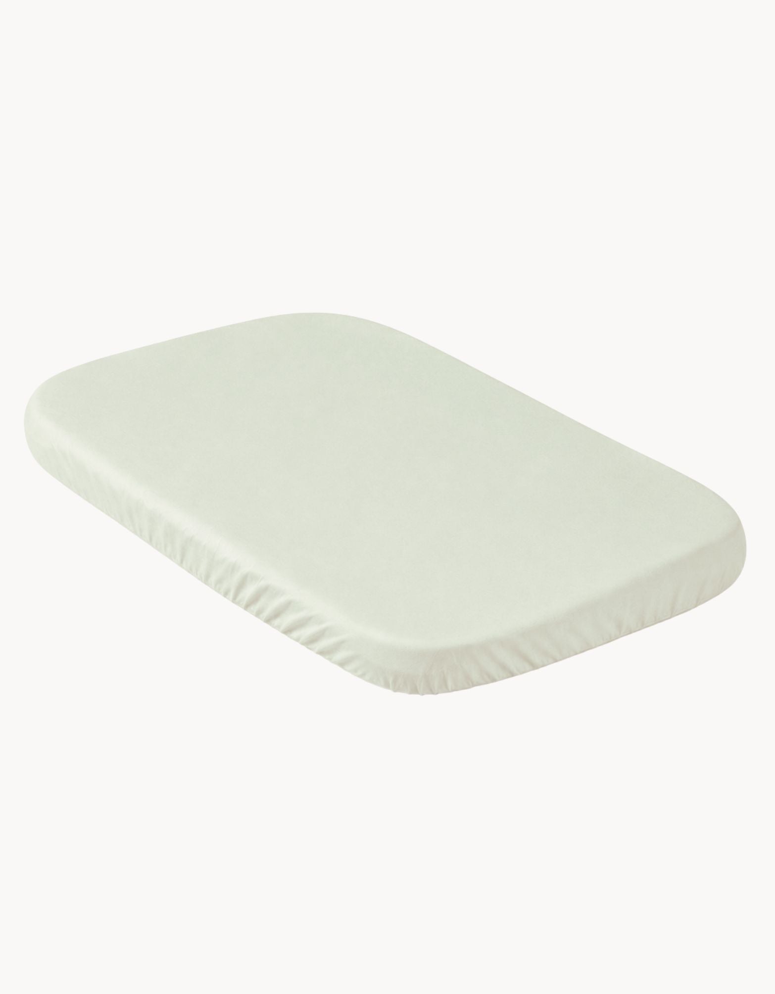 Sábana con protector impermeable para minicuna 50x90 cm color arena.