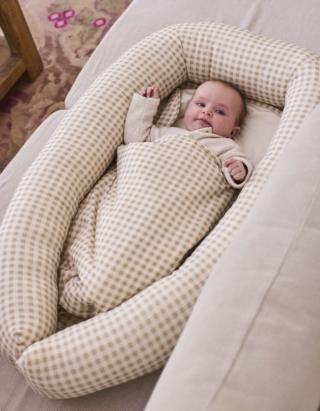 Saco 4 estaciones Vichy Sand para minicuna, capazo y cuna nido