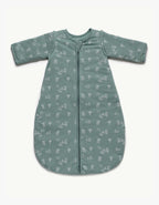 Saco de dormir bebé entretiempo Forest TOG 1,5 de algodón orgánico con mangas extraíbles.