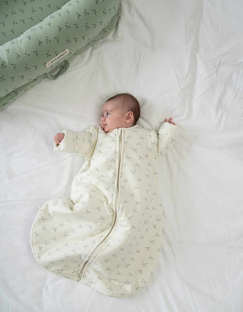 Saco de dormir bebé entretiempo Olive Cream TOG 1,5