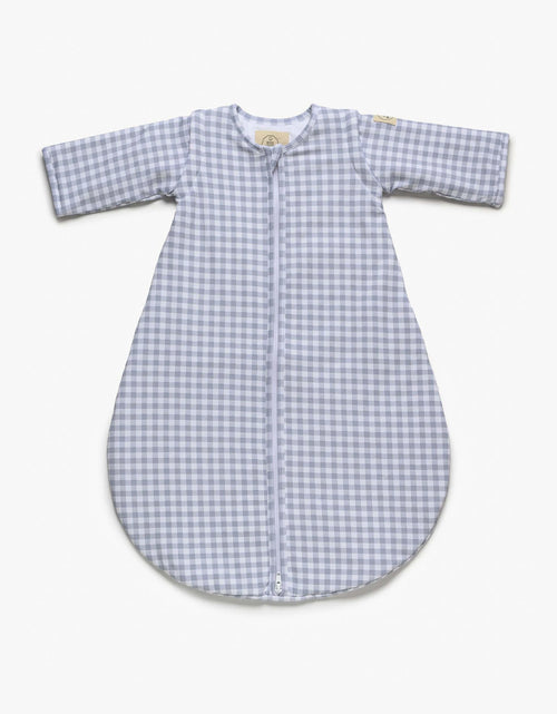 Saco de dormir bebé entretiempo Vichy Gris TOG 1.5 con mangas desmontables de algodón orgánico