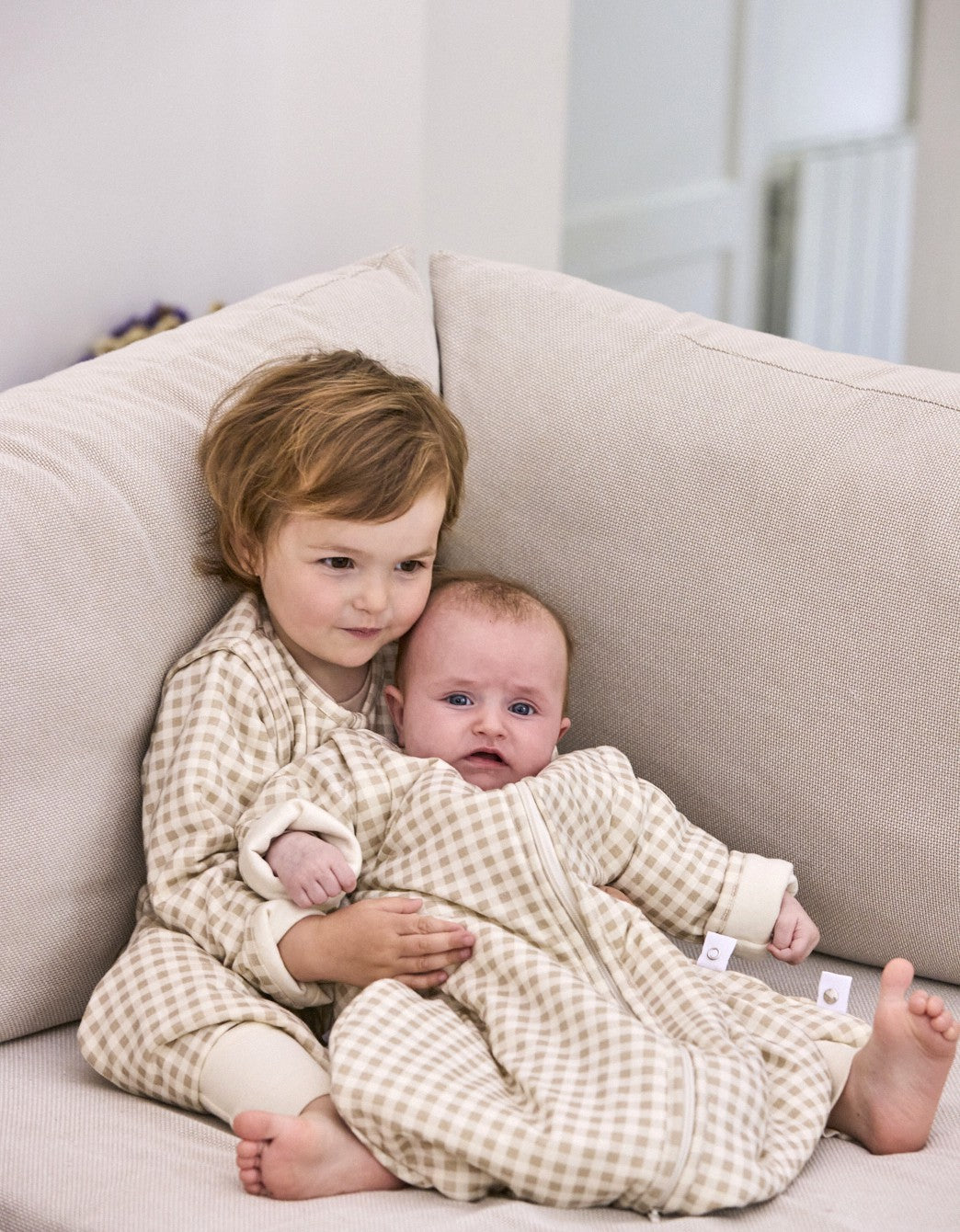 Baby sleeping bag mid-season Vichy Sand TOG 1.5
