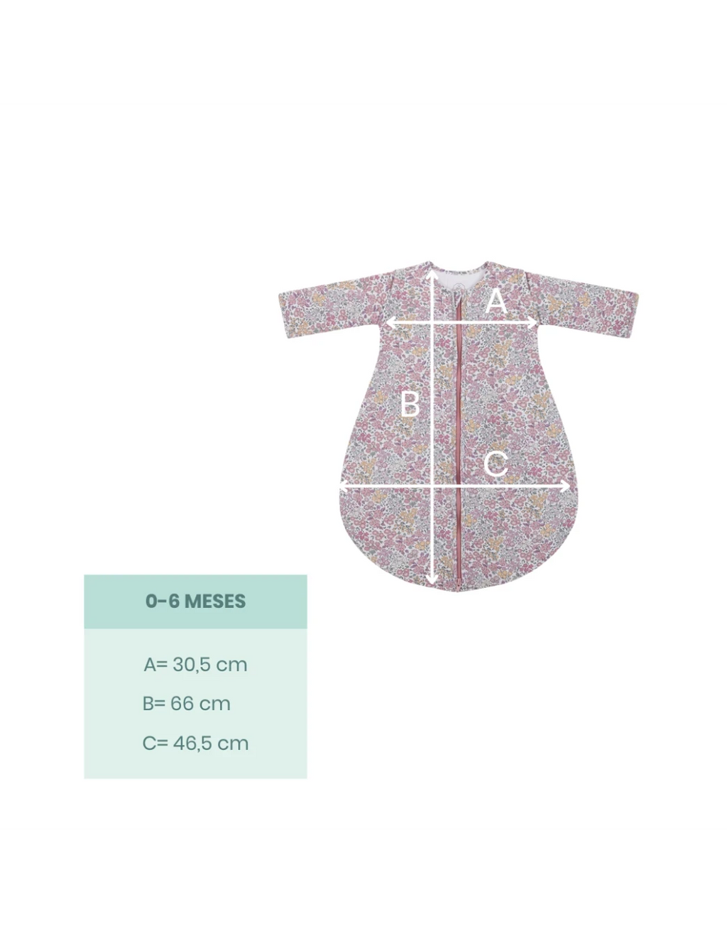 Saco de dormir bebé invierno Liberty Rosa TOG 2,5 Petite Marmotte