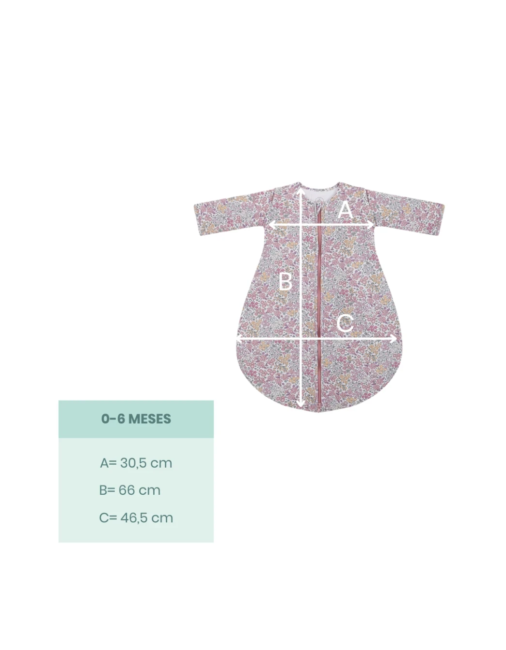 Saco de dormir bebé invierno Liberty Rosa TOG 2,5 Petite Marmotte