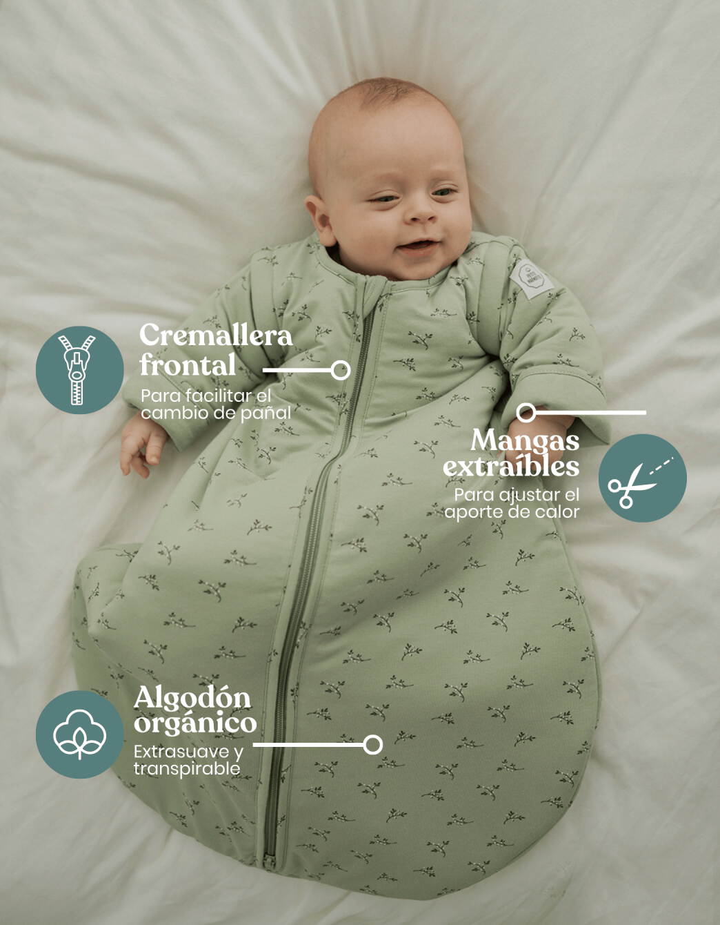 Baby winter sleeping bag Olive TOG 2.5