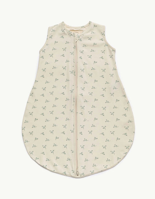 Saco de dormir bebé Olive Cream TOG 0,5 de algodón orgánico Petite Marmotte