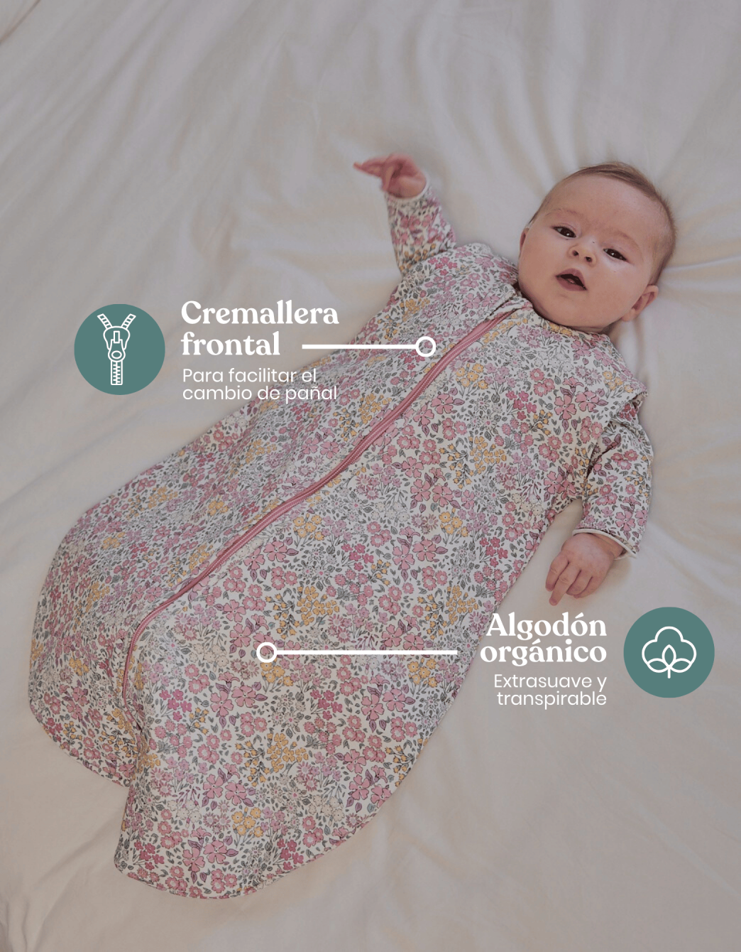 Liberty Baby Sleeping Bag Pink TOG 0.5