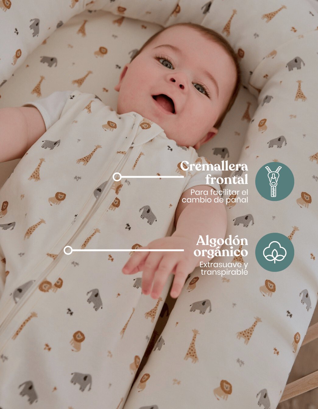 Safari baby sleeping bag TOG 0.5