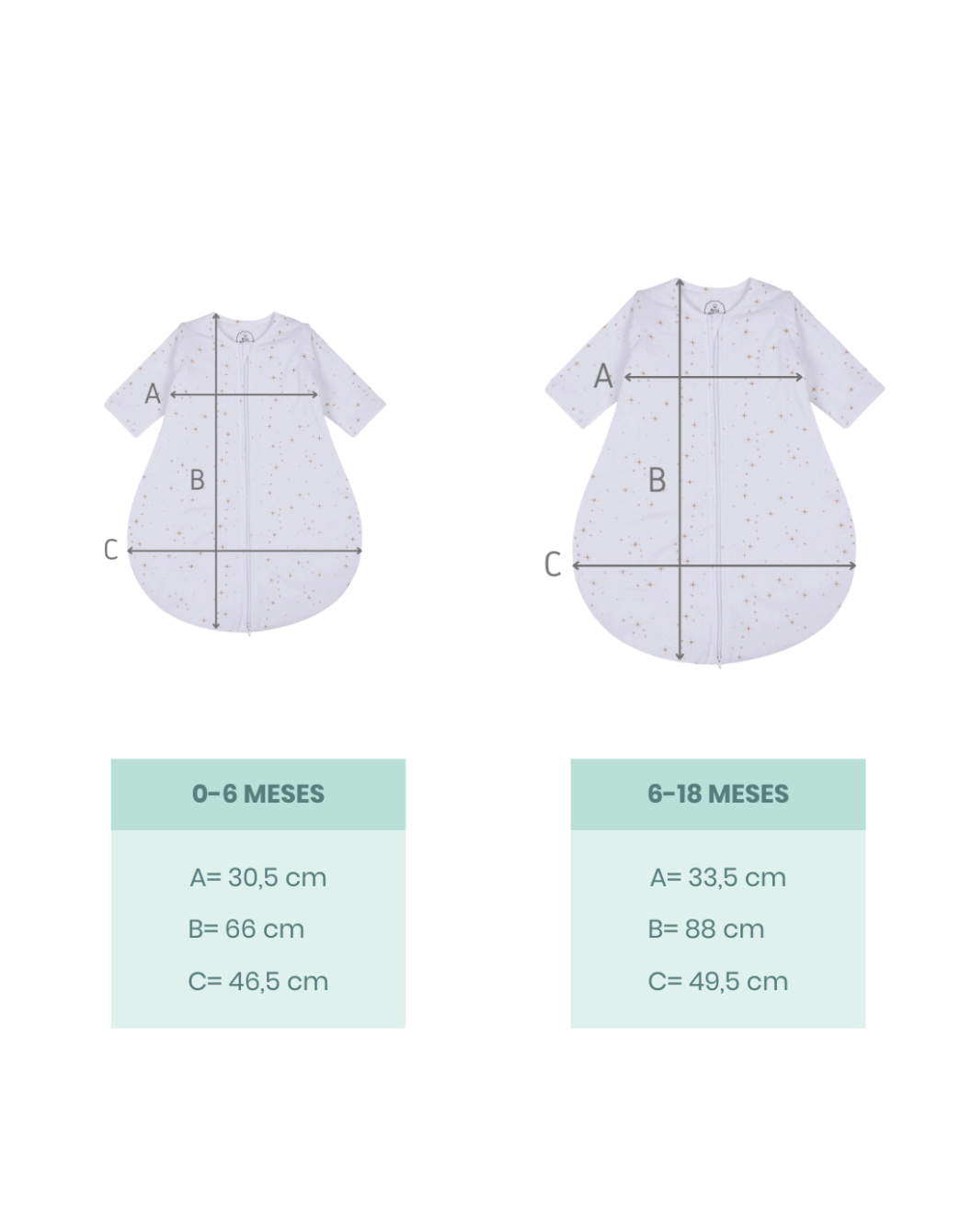 Saco de dormir bebé invierno Stars TOG 2,5