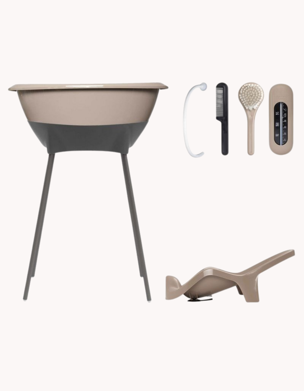 Set de bañera + asiento Luma Dessert Taupe