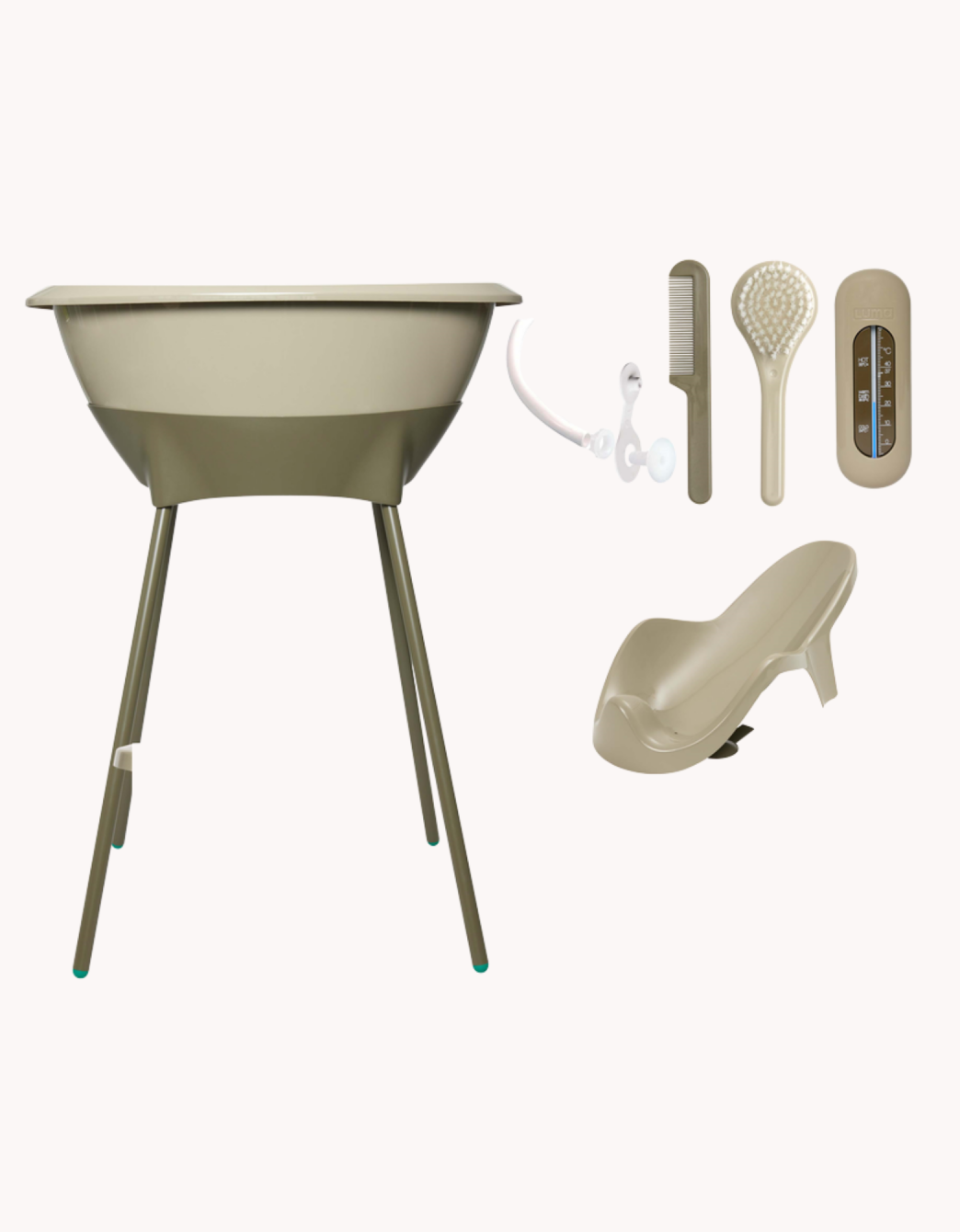 Set de bañera + asiento Luma Olive Green